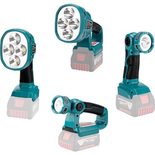 3W/12W Li-ion Battery LED Working Light for Bosch 18V BAT609 BAT618 NO Battery NO Charger LED Lamp USB Tool Outdoor Lighting