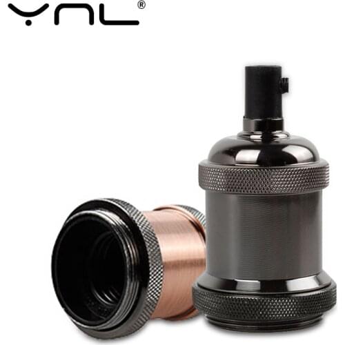 Vintage Edison Lamp E27 Socket Retro Pendant Lights Bulb Socket Screw Base Aluminum Light Industrial Retro Lamp Holder Fitting