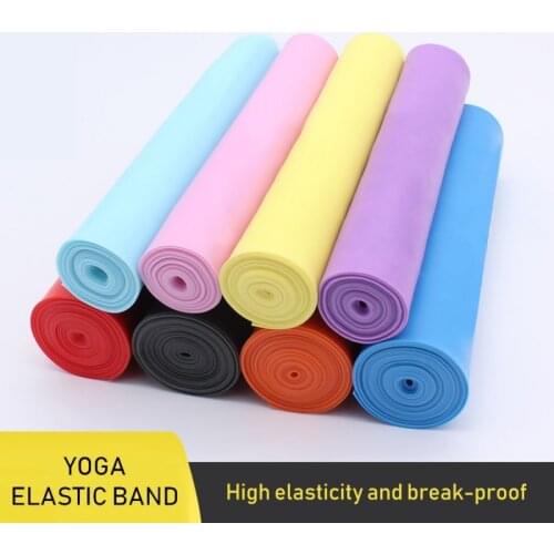 Yoga Pilates Stretch Resistance Band Expander Stretch Exercise Fitness Training Elastic Rubber Band Fitness Equipment Pull Rope