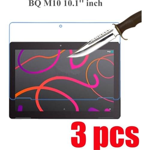 3PCS Tempered glass protective Films Glass Protector For BQ M10 10.1 inch Tablet Screen Protectors For BQ Aquaris M10