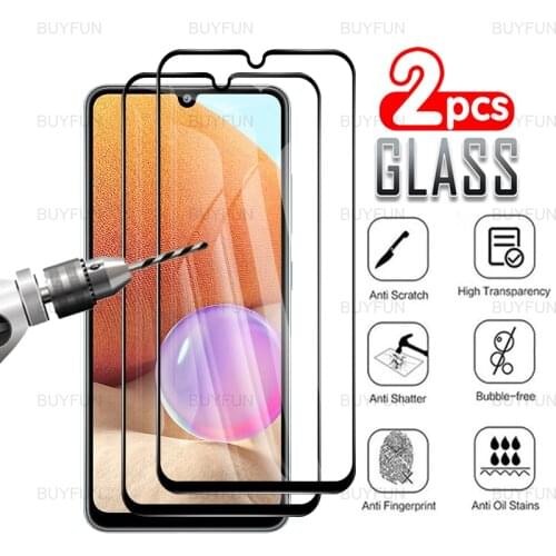 2pcs screen protector For Samsung Galaxy A32 4G HD full cover tempered glass for samsung galaxi a 32 32a 4g 5g Safety film