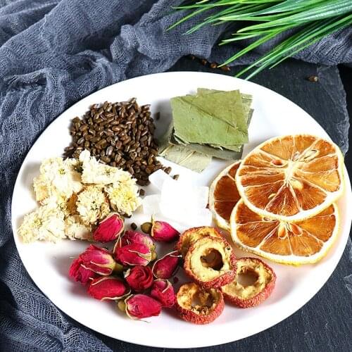 Lemon Lotus Leaf Tea Lemon Slice Bag Tea Fruit Tea Chrysanthemum Rose Tea Combination Bag China Flower and Herb Tea 20Bags