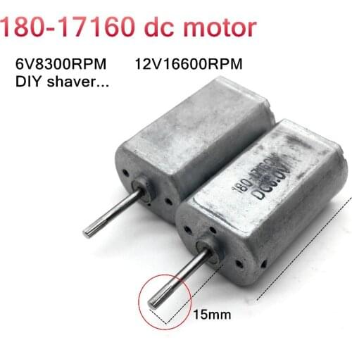 5PCS 180 Micro dc motor 6V8300RPM 12V16600RPM DIY