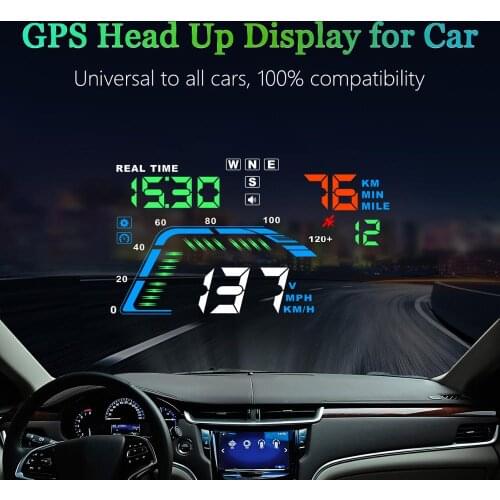 Car Electronic HUD Head Up Display Universal OBD2 GPS Speed Projector Display Fuel Consumption Temperature Diagnostic Tool