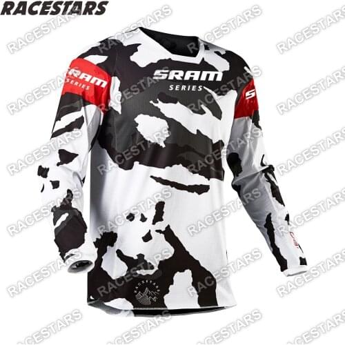 SRAM SERIES 2022 Mountain Bike Downhill Jersey Enduro Long Sleeve Cross-country Motorcycle Gear MTB DH Cycling Jersey Breathable