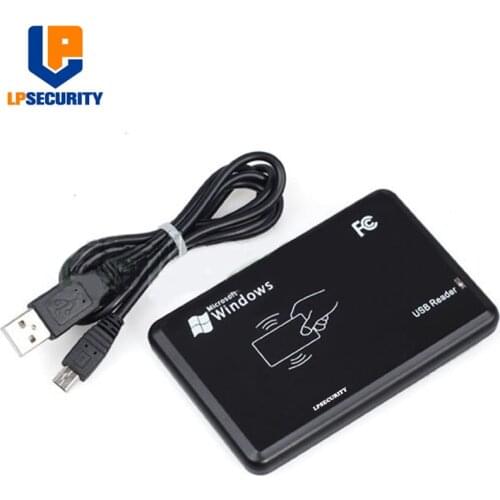 LPSECURITY Factory offer ISO14443 library gate access control 13.56mhz IC card usb reader