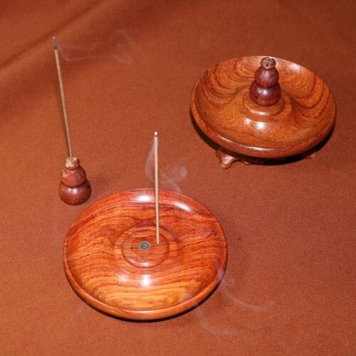 Burmas rosewood Multi-function incense holder burner for stick or coils home living room office beauty decoration