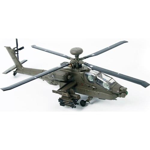 Length 25cm Simulation Helocopter Model 1:72 Scale Air Force Military Aircraft Maquette, Item No. MO-AH64A