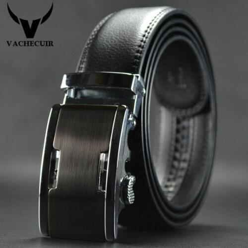 VACHECUIR Marcas Cintos Famous Brand Luxury Belt Men cowboy Male Waist Strap Genuine Leather Belt Alloy Buckle long strap Q126