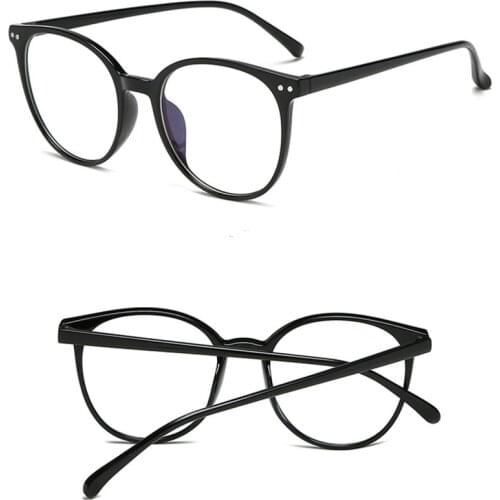 New Retro Anti Blue Light Oversized Glasses Women Blocking Big Size Plastic Eyeglasses Frame for Computer Gaming Protecter