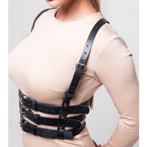 Sexy Leather Garters Lingerie Costumes Suspender Erotic Women Adjustable Harness Bondage Body Bdsm fetish Cosplay Sword Belt