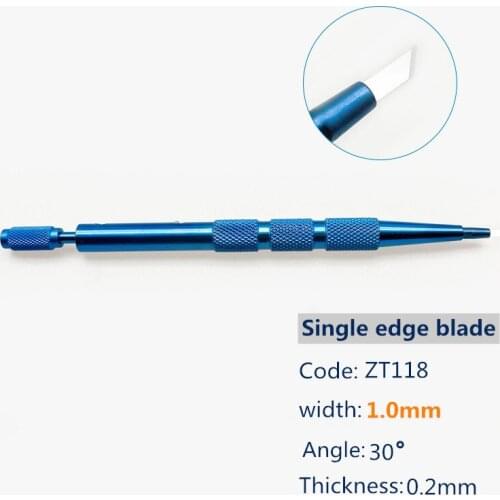Sapphire single edge blade High hardness Ophthalmic Microsurgical Blade Reusable