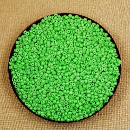 Factory Frice 80g/lot Neon Colour Green 3mm Glass Seed Loose Spacer Beads for Jewelry Making & DIY Craft