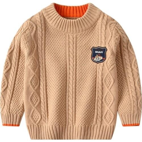 2 3 4 5 6 Years Toddler Boys Sweater Autumn Winter High Quality Knitted Sweaters for Boy Kids Clothing Casual Children Sweaters