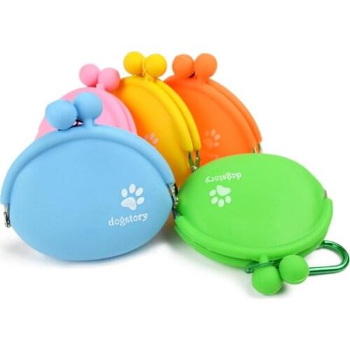 Outdoor Pet Dog Food Treat Snacks Bag Silicone Walking Dog Training Food Storage Pockets Waist Storage Hold Pet Travel Product