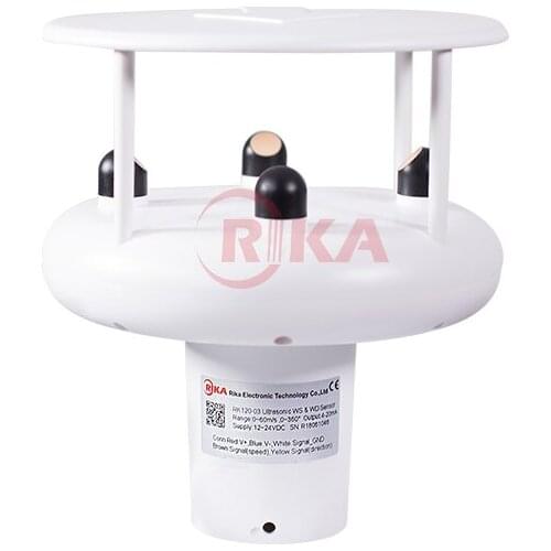 Rika RK120-03 Low Price CE Auto-heated Ultrasonic Wind Anemometer Sensor for Solar Power Station