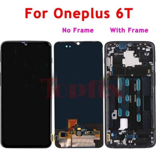 6.41" Amoled LCD For Oneplus 6T LCD Display Touch Screen Digitizer Assembly Replacement For Oneplus 6T Display Touch
