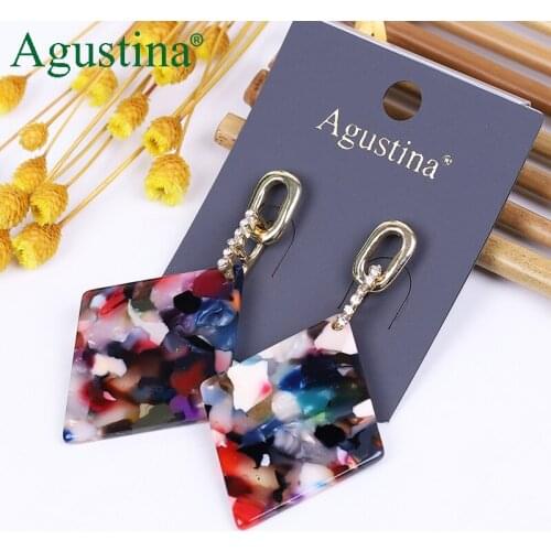 Agustina acrylic Earrings Fashion Jewelry Boho Earrings Geometry Women Drop Earrings punk Earring Minimalist Earings Wholesale