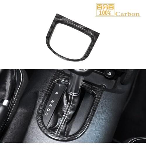 Carbon Fiber Car Accessories Gear Frame Cover For Mustang 2015-2017 Interior Trim
