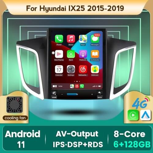IPS 1024*768 8-Core 6+128G Car Radio Multimedia Video Player GPS Navigation for Hyundai Creta IX25 2015 - 2019 Carplay AUTO WIFI