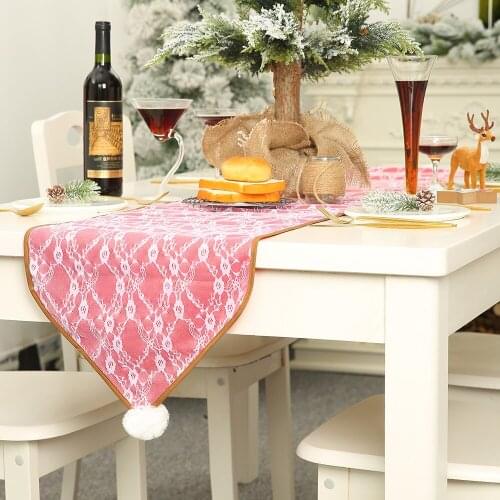 Lace Table flag Runner cloth cover dining Lace tea tablecloth placemat Table dressing party Christmas Wedding decor