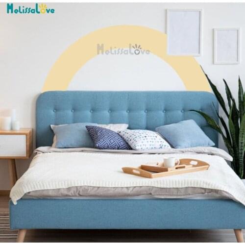 Arch Headboard Decal Minimalism Home Decoration Removable Vinyl Wall Sticker Mural Living Room Bedroom Decor BD776