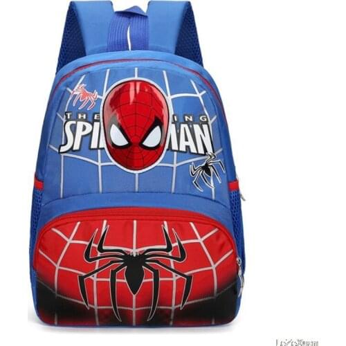 New Kindergarten schoolbag For Baby Boys Cartoon Spider-Man Schoolbag Children Small Bag Light schoolbag