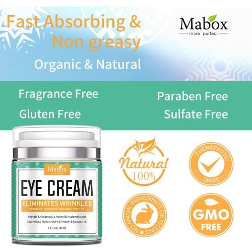 MABOX Peptide Collagen Serum Anti-Wrinkle Anti-Age Remove Dark Circles Eye Care Against Puffiness And Bags Hydrate Eye Cream