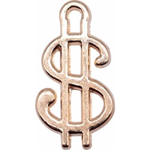 WYSIWYG 20pcs/lot Jewelry Making DIY Handmade Craft Charms Antique Silver Color 9x17mm Us Dollar Sign Pendant