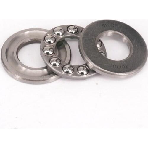 1)51305 25x52x18mm Axial Ball Thrust Bearing Set(2 Steel Races + 1 Cage)AEBC-1