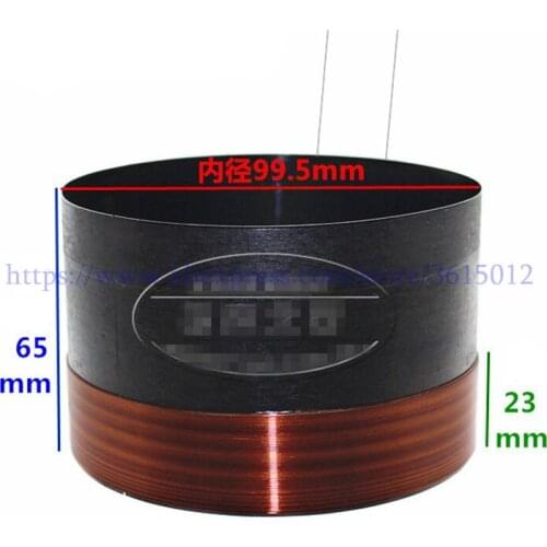 1pair/2pcs 99.5mm skeleton black aluminous for Bass voice coil Round wire