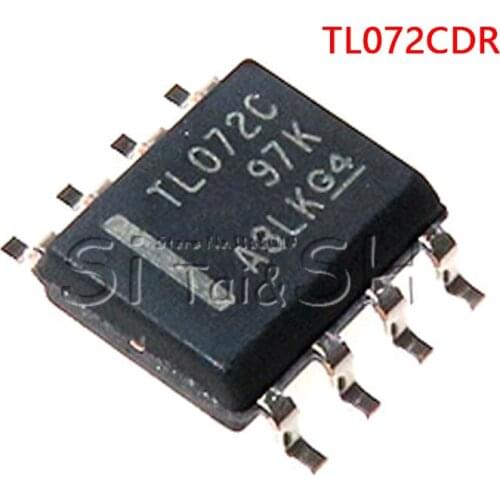 10PCS TL072CDR TL072C SOP8 SOP TL072 SMD LOW-NOISE JFET-INPUT OPERATIONAL AMPLIFIERS New original