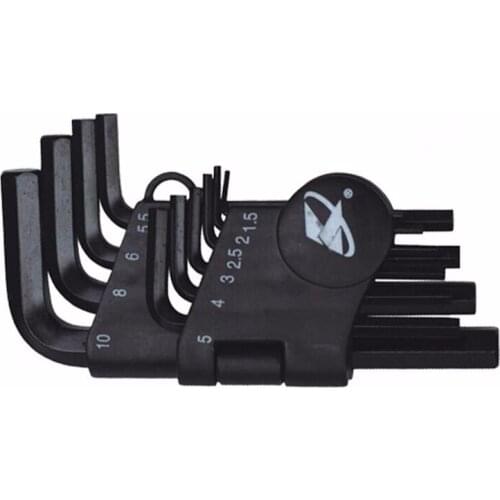 10-in-1 1.5-10mm Hex Key L Allen Wrench Flat hexagonal wrench Hand Driver Tools