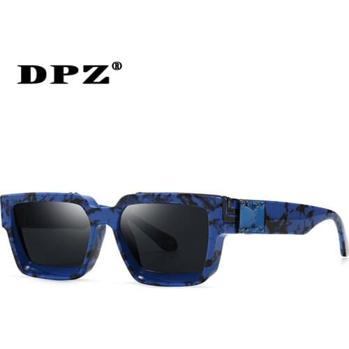 2020 DPZ oversized square sunglasses women luxury brand men sun glasses vintage designer uv400 retro eyewear