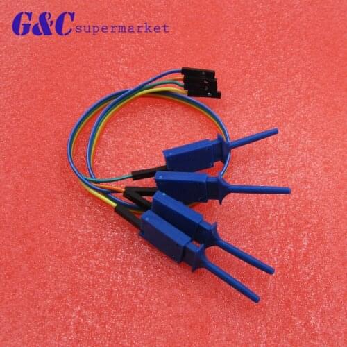 4PCS 1 Pin Test Clamp Wire Hook Test Clip for Logic Analyzer Electronic Components Supplies High quality diy electronics