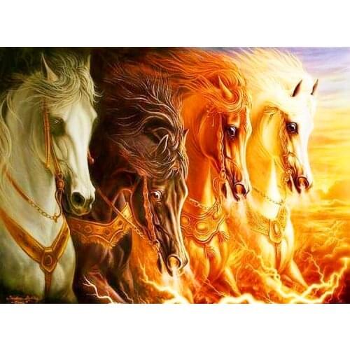 2016 New DIY Diamond Painting The Horse Diamond Cross-Stitch Thorn To Draw Needlework Diamond Embroidery