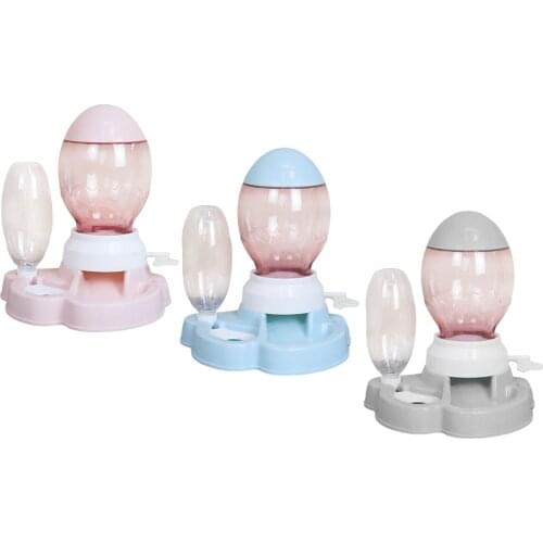 Dog Cat Automatic Feeder Puppy Kitten Food Dispenser Waterer Feeding Bowl