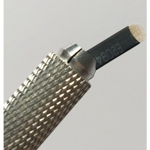 Free Shipping 100pcs Black U Shape 18 pins Blades Professional Microblading Needles For Permanent Microblading Embroidery Pen
