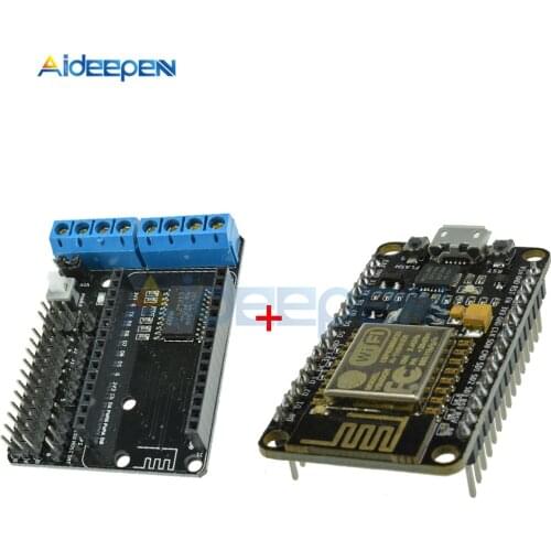 NodeMcu V2 Wireless WIFI Connector Development Board + Motor Shield ESP-12E Wifi ESP8266 diy rc toy wifi rc smart car remote