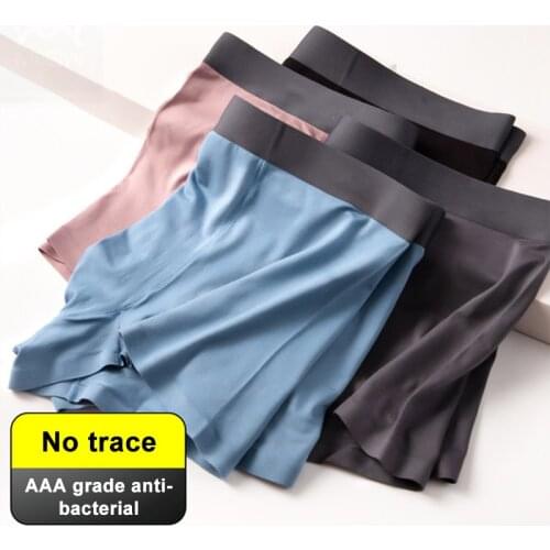 Mens Underwear Boxers Breathable Man Boxer Solid Gay Sexy Underpants Comfortable Brand Shorts Underwear For Men Shorts Set