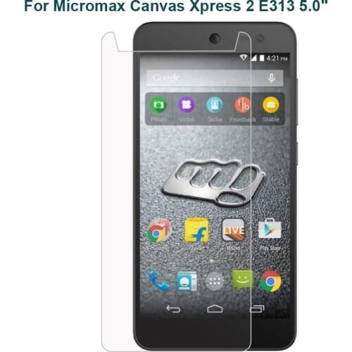 For Micromax Canvas Juice Selfie Xpress 2 Q392 Q340 E313 Tempered Glass Transparent Protective Film Phone Screen Protector Film