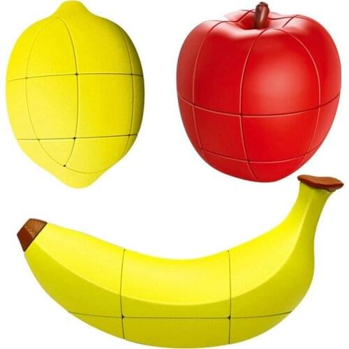 Puzzle Fruit Banana Apple Lemon 2X2X3 Unequal Special Cute Shape Toys Square Professional Educational Cubo ico Toys