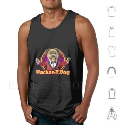 Hacker T. Dog Tank Tops Vest Cotton Puppet Puppetbuilder Puppetbuilding Puppeteer Puppetmaker Puppet Maker Character