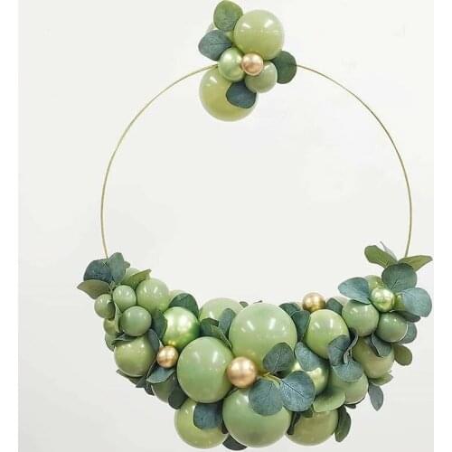 5pcs 10-40cm Gold Metal Ring Round Hoops DIY Craft Floral Wreath Garland Wedding Decoration Handmade Hoop Home Decor Accessories