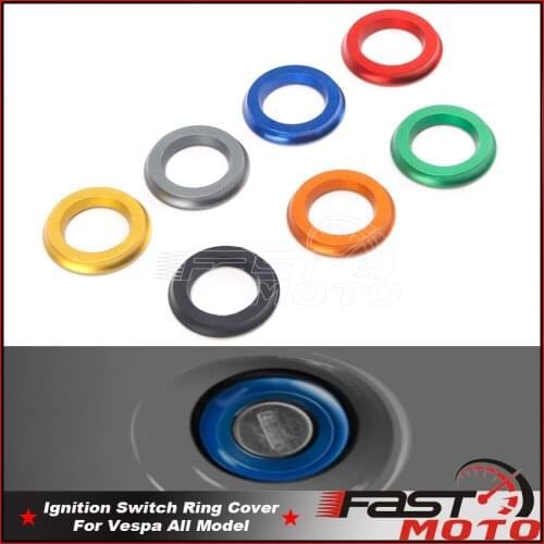CNC Ignition Switch Cover Key Switch Ring Hole Circle Sticker For Vespa Sprint 125 125S Primavera 150 125 Touring Elettrica 2017