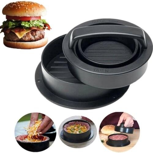 Kitchen ABS Hamburger Maker Round Shape Burger Press DIY Hamburger Press Beef Maker Mold for Home Cutlets Burger Meat Pie Tool