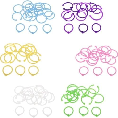 S / L / XL Sized Models Creative Plastic Multifunction Circle DIY Album Loose Leaf Book Binder Hoop Ring Color Random Delivery