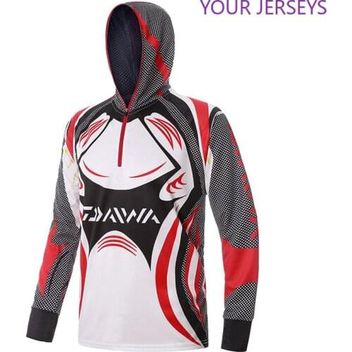 2022 New Daiwa Fishing Clothing Quick Dry Anti-UV Jackets Sports Clothes Long Sleeve Shirts Mens