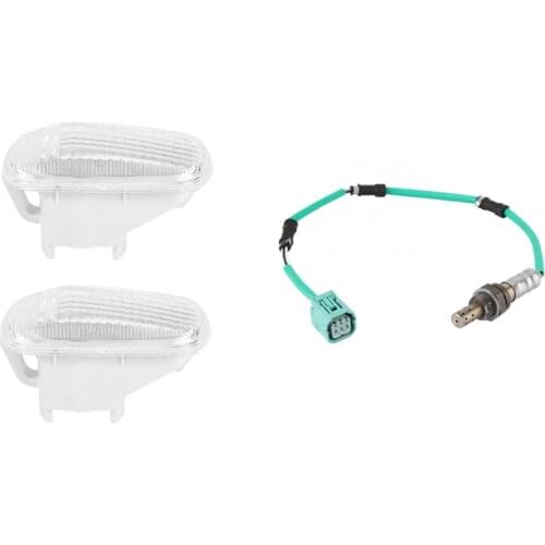 New AUTO PARTS Oxygen Sensor with 2Pc Car Side Baffle Turn Signal Light Lamp Shade Shell Cover Housing