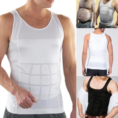 New Arrival New Hot Men Body Shaper Slimming Shirt Full Waist trainer Shapewear Corsets Vest